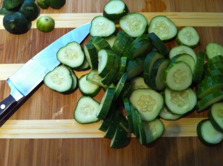 Disassembled Cukes Cucumbers